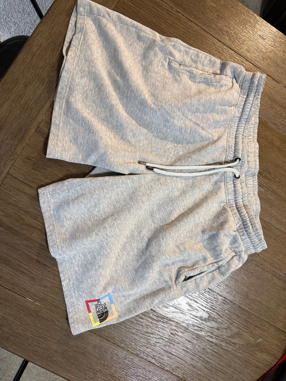 The North Face Men’s Heather Gray Fleece Drawstring Shorts